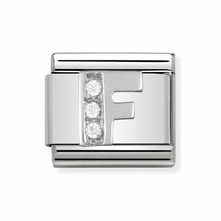 Beads & Charms | Womens CLASSIC Silvershine Sparkly Letter ‘F’ Charm Beads & Charms Beads & Charms