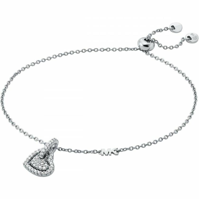 Bracelets | Ladies Premium Stone Set Heart Toggle Bracelet Bracelets Bracelets