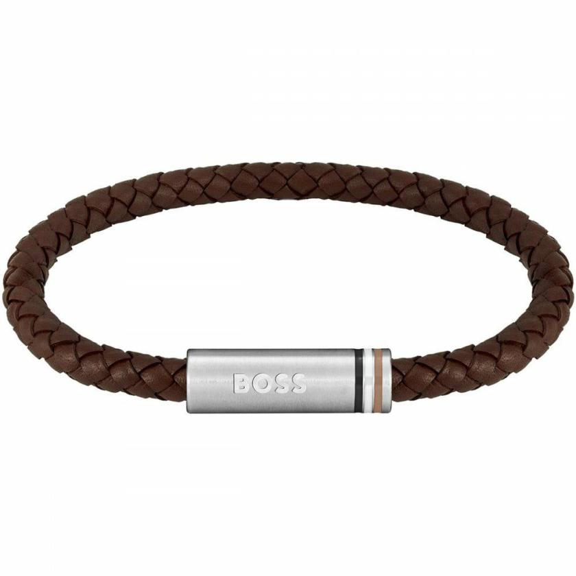 Bracelets | Mens Ares Single Brown Braided Leather Bracelet Bracelets Bracelets