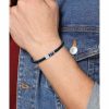 Bracelets | Mens Casual Navy Braided Leather Bracelet Bracelets Bracelets