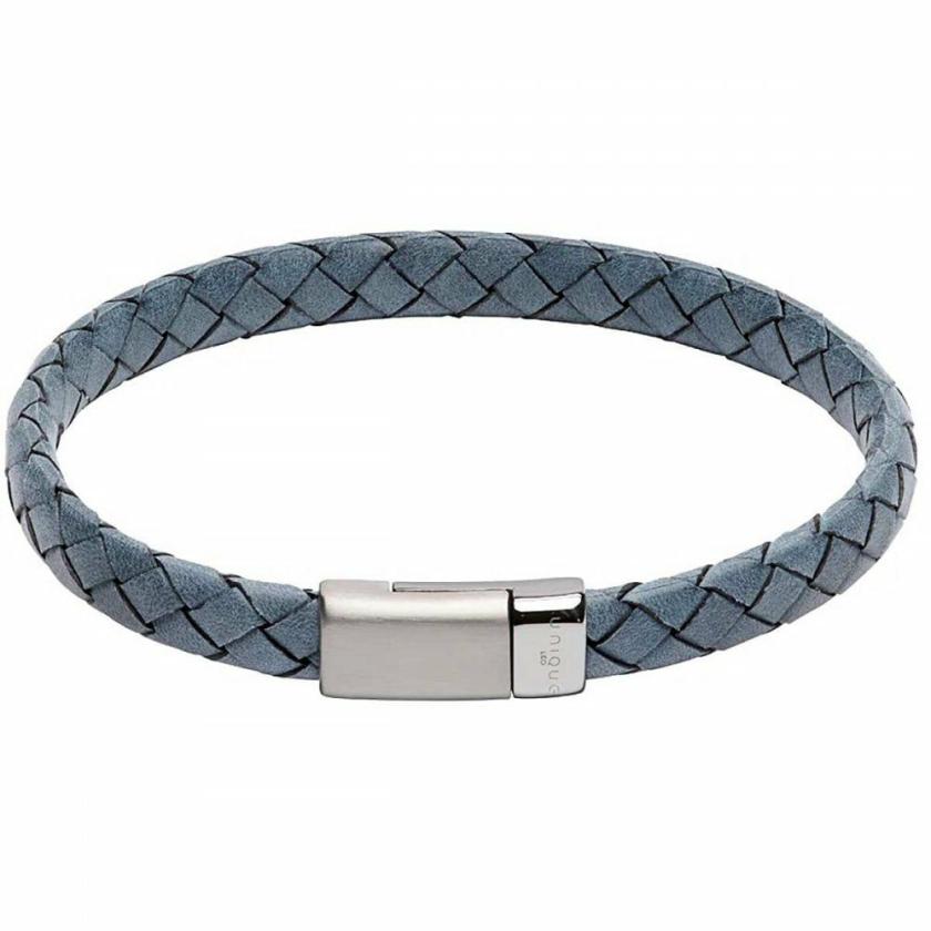 Bracelets | Mens Gent’s Antique Blue Flat Leather Rectangle Clasp Bracelet Bracelets Bracelets