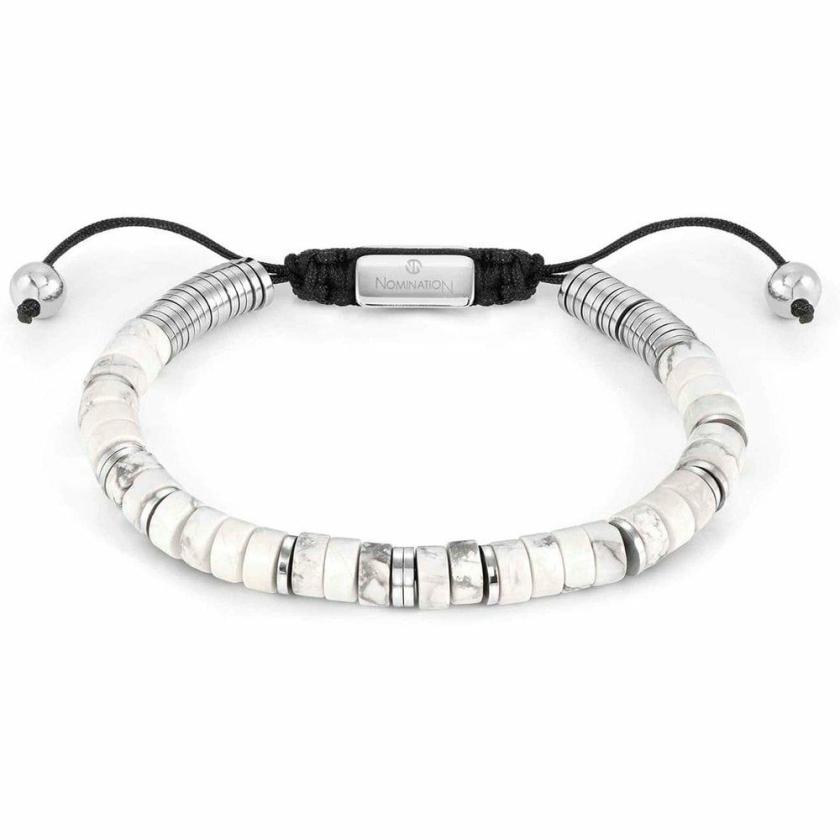 Bracelets | Mens INSTINCT White Turquoise Drawstring Bracelet Bracelets Bracelets