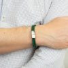 Bracelets | Mens Reborn Forest Green Double Row Leather Bracelet Bracelets Bracelets