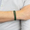 Bracelets | Mens Reborn Forest Green Double Row Leather Bracelet Bracelets Bracelets