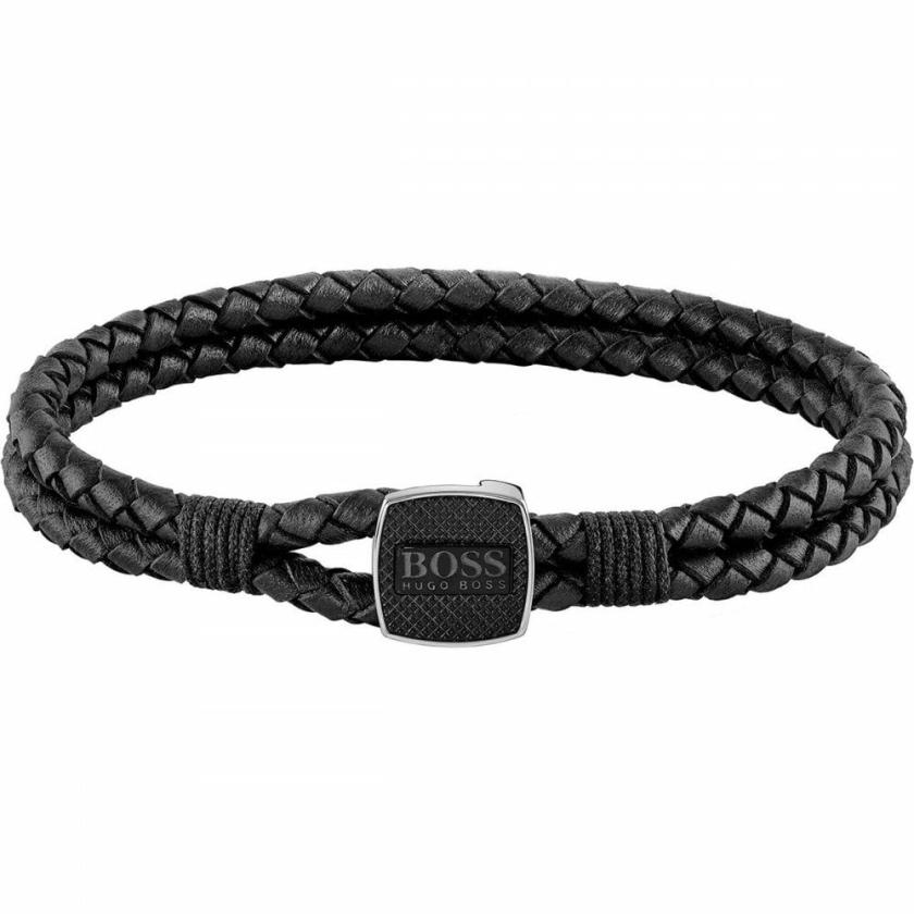 Bracelets | Mens Seal Black Leather Bracelet Bracelets Bracelets