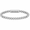 Bracelets | Mens Sphere Metal Stainless Steel Beaded Bracelet Bracelets Bracelets