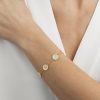 Bracelets | Womens 18ct Gold Plated Daisy Chain Bracelet 18ct Yellow Gold Bracelets