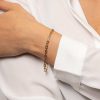 Bracelets | Womens 9ct Yellow Gold Rectangle Link Bracelet 9ct Yellow Gold Bracelets