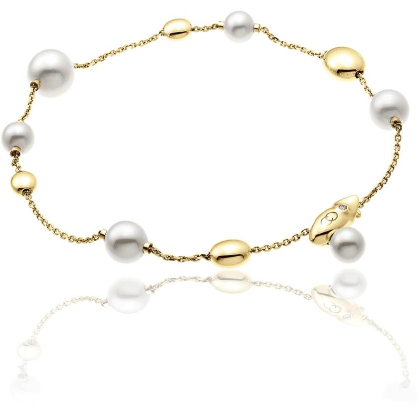 Bracelets | Womens Armillas Acqua Gold and Pearl Bracelet 18ct Yellow Gold Bracelets