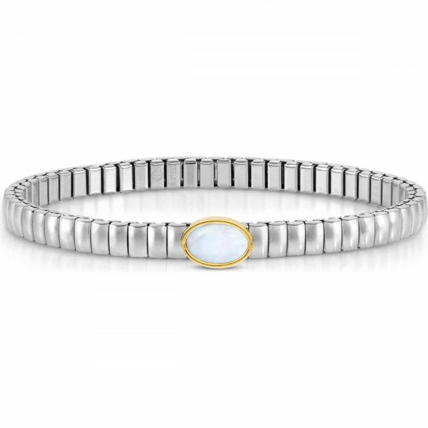 Bracelets | Womens EXTENSION Life Steel Mother Of Pearl Oval Bracelet Bracelets Bracelets