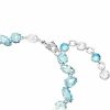 Bracelets | Womens Gema Mixed Cut Blue Stone Set Rhodium Plated Bracelet Bracelets Bracelets