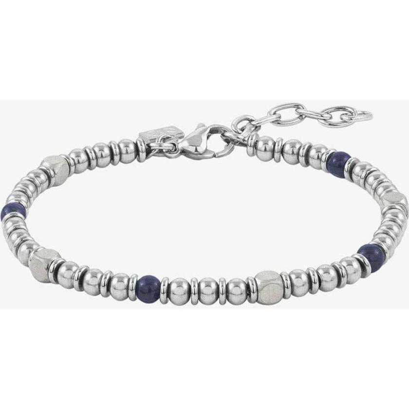 Bracelets | Womens INSTINCT Steel & Blue Agate Bracelet Bracelets Bracelets