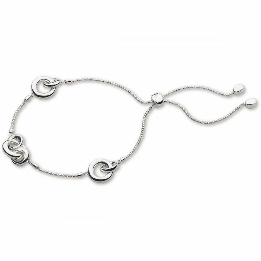 Bracelets | Womens Ladies Bevel Cirque Circle Linked Toggle Bracelet Bracelets Bracelets