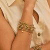 Bracelets | Womens Ladies Gold Plated Sparkle Adventurine Bracelet Bracelets Bracelets