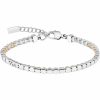 Bracelets | Womens Ladies Kassy Precious Rose Stone Set Tennis Bracelet Bracelets Bracelets