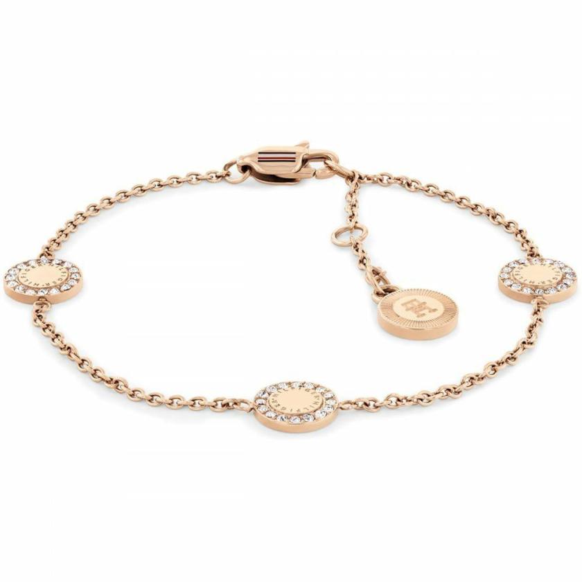 Bracelets | Womens Ladies Mini Crystals Rose Gold Plated Stone Set Circle Bracelet Bracelets Bracelets