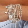 Bracelets | Womens Ladies Silver Didi Sparkle Heavenly Heart Bracelet Bracelets Bracelets