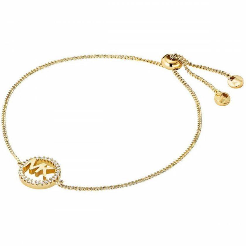 Bracelets | Womens Ladies Stone Set MK Gold Plated Slider Bracelet Bracelets Bracelets