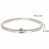 Bracelets | Womens Ladies White Beaded Pearl Sterling Silver Bracelet Bracelets Bracelets