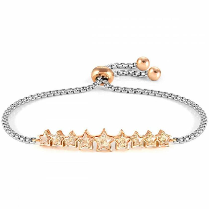 Bracelets | Womens MILLELUCI Champagne Star Shaped Toggle Bracelet Bracelets Bracelets