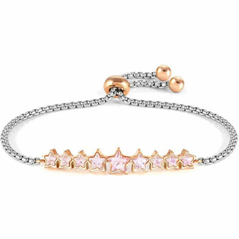 Bracelets | Womens MILLELUCI Gold Star Shaped Pink Toggle Bracelet Bracelets Bracelets