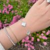 Bracelets | Womens Sterling Silver Mother of Pearl Flower Bracelet Bracelets Bracelets