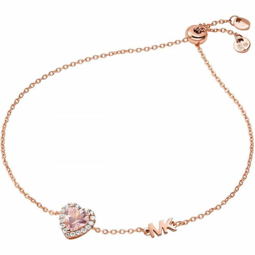 Bracelets | Womens Sterling Silver Rose Gold Plated Heart Bracelet Bracelets Bracelets