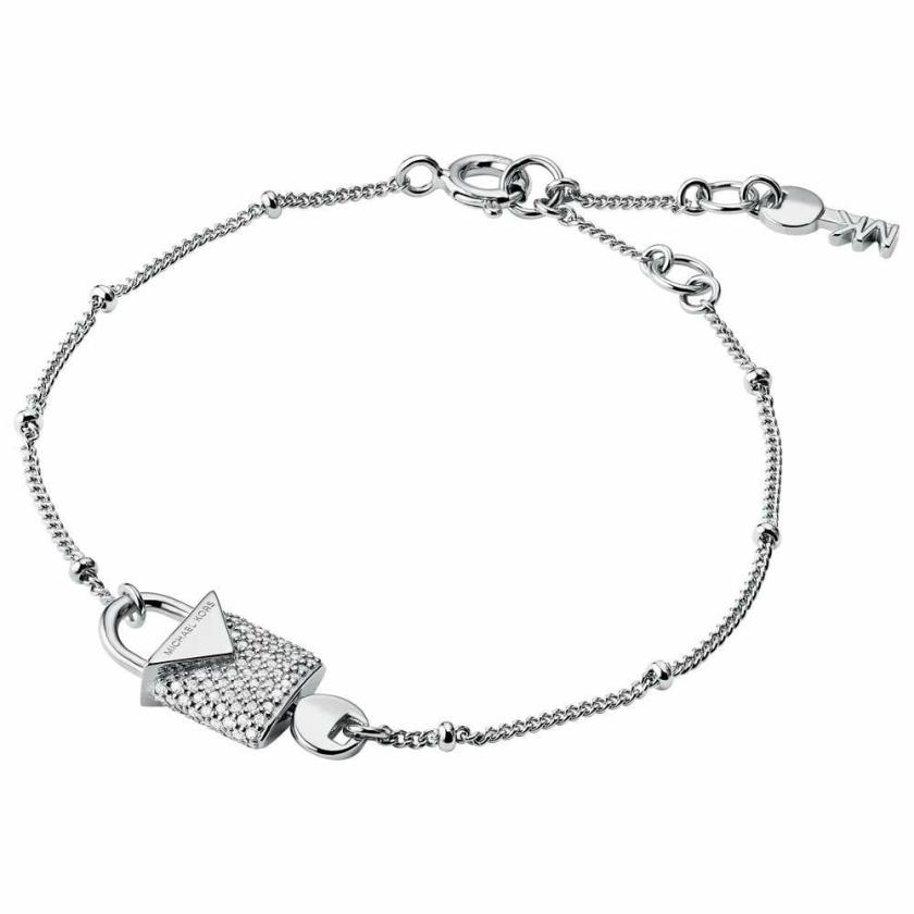 Bracelets | Womens Sterling Silver Stone Set Kors Colour Padlock Bracelet Bracelets Bracelets