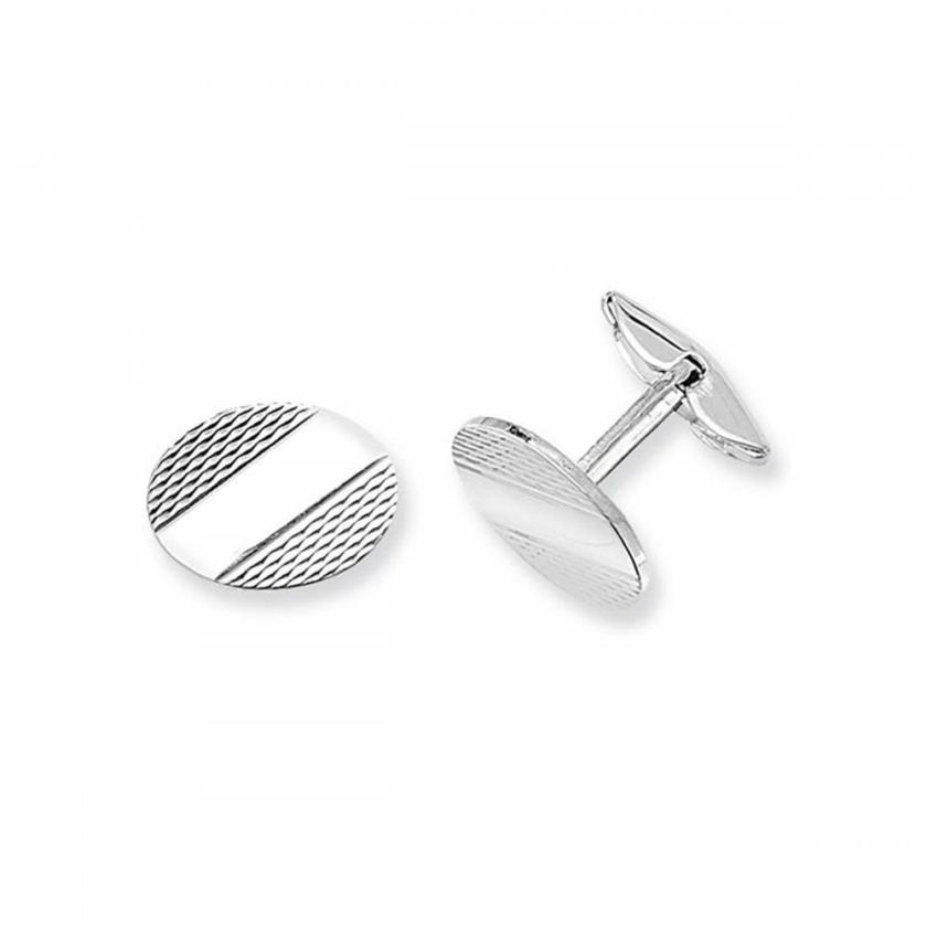 Cufflinks | Gents Oval Engraved Cufflinks Cufflinks Cufflinks