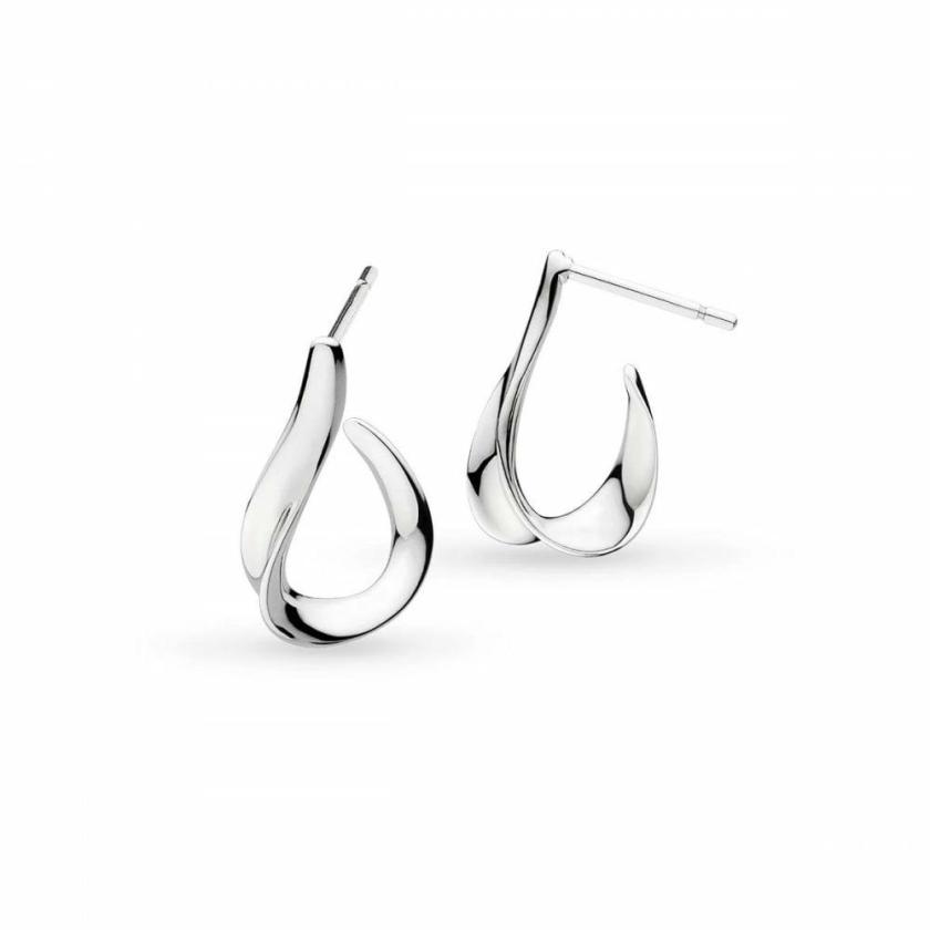 Earrings | Ladies Serenity Grande Rhodium Plated Hoop Earrings Earrings Earrings