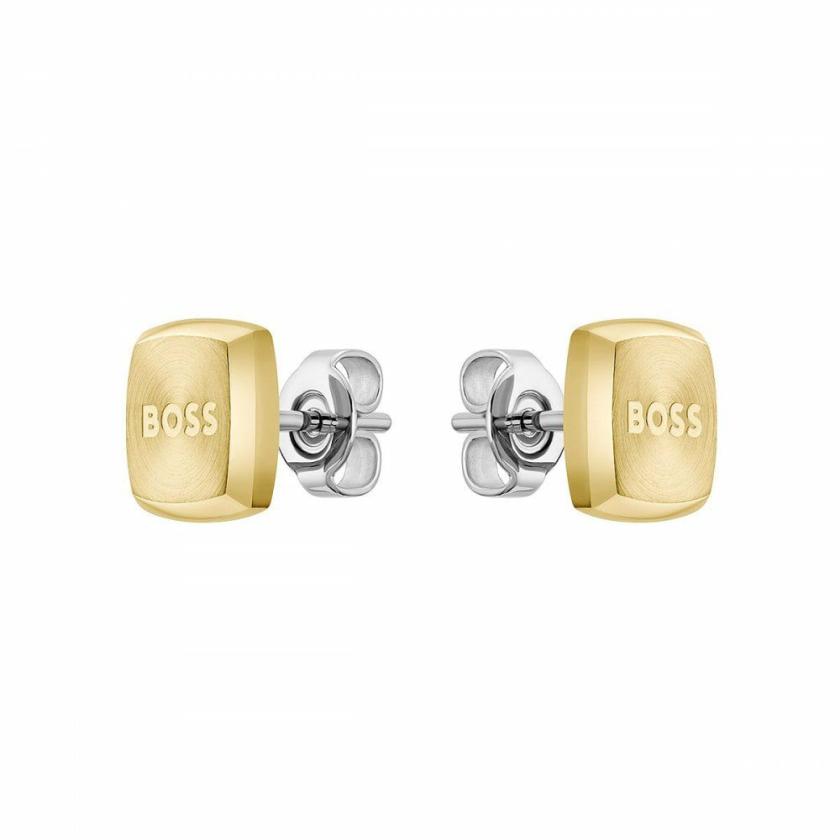 Earrings | Mens Gent’s Yann Gold IP Plated Square Stud Earrings Earrings Earrings