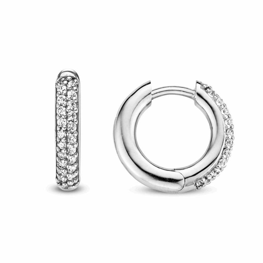 Earrings | Pave Set Huggie Earrings Jewellery Type Earrings