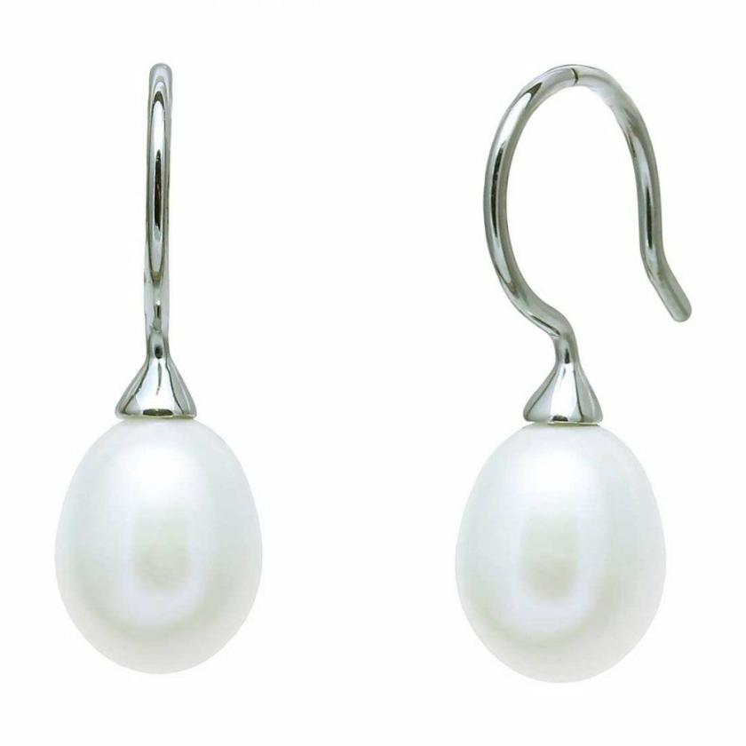 Earrings | Sterling Silver Cultured River Pearl Earring Drops Earrings Earrings