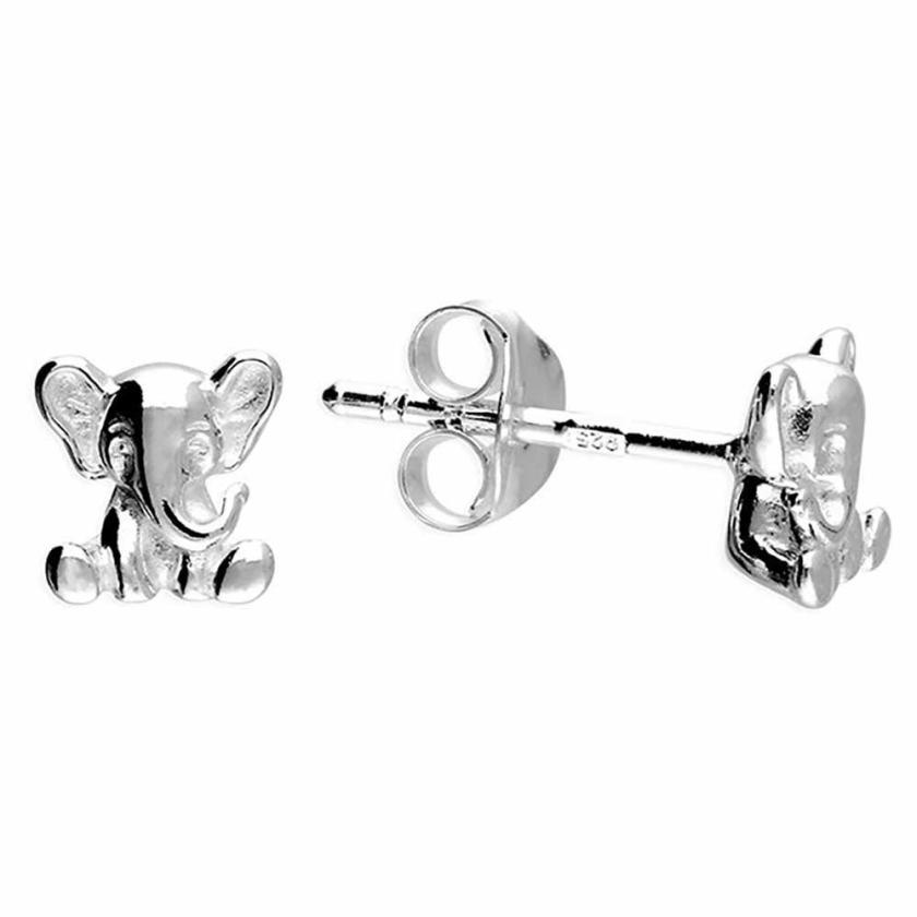 Earrings | Sterling Silver Cute Elephant Earring Studs Earrings Earrings