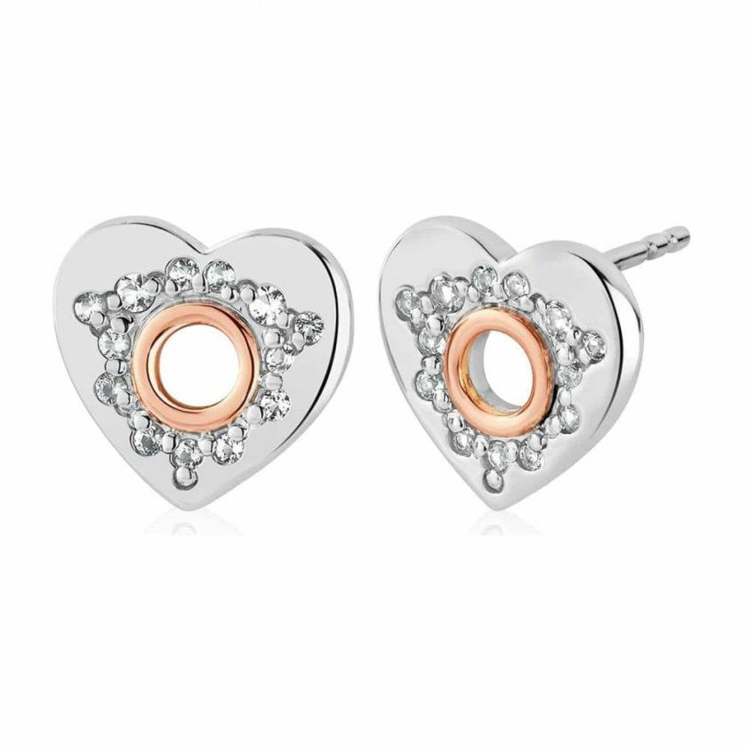 Earrings | Womens Cariad Sparkle Earring Studs 9ct Rose Gold Earrings