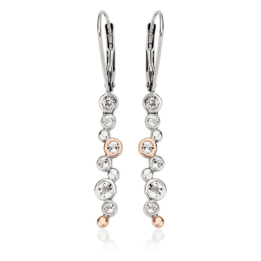 Earrings | Womens Celebration Earring Drops 9ct Rose Gold Earrings