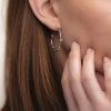 Earrings | Womens Celebration Half-Hoop Earrings 9ct Rose Gold Earrings