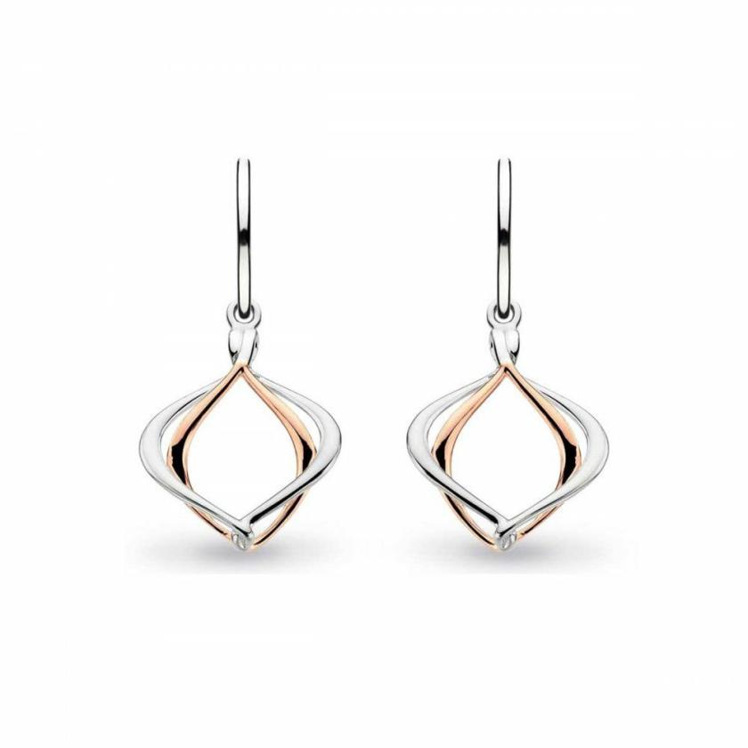 Earrings | Womens Ladies Alicia Petite Entwined Two Tone Drop Earrings Earrings Earrings