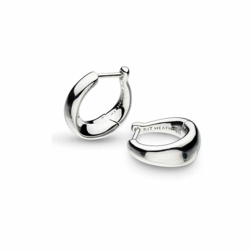 Earrings | Womens Ladies Bevel Cirque Small Hinged Huggie Hoop Earrings Earrings Earrings