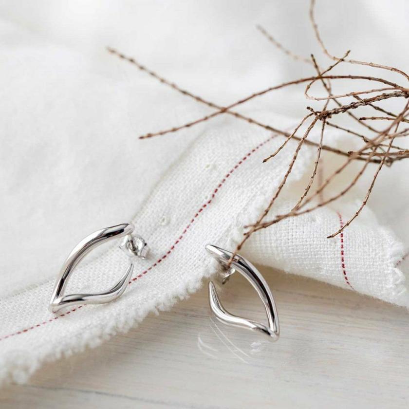 Earrings | Womens Ladies Entwine Twine Link Hoop Earrings Earrings Earrings