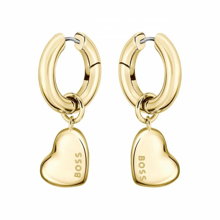 Earrings | Womens Ladies Honey Love Gold Plated Heart Drop Earrings Earrings Earrings