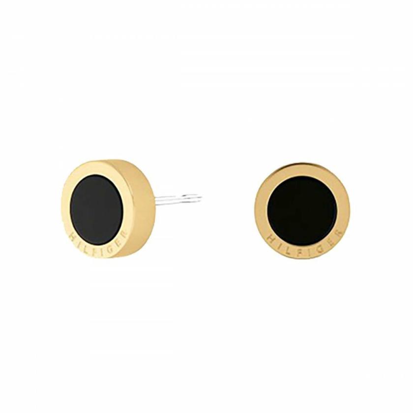 Earrings | Womens Ladies Iconic Gold Plated Onyx Stud Earrings Earrings Earrings