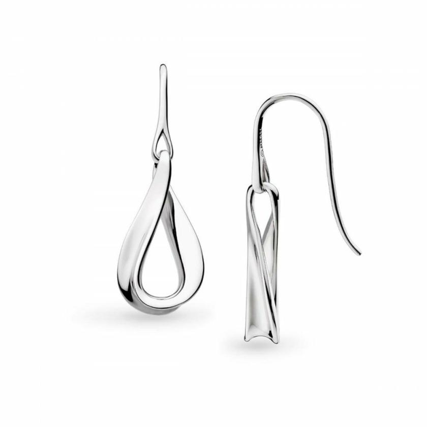 Earrings | Womens Ladies Serenity Rhodium Plated Drop Earrings Earrings Earrings