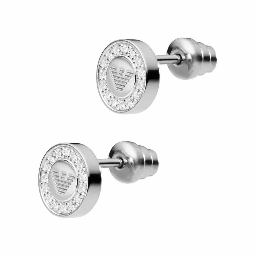 Earrings | Womens Ladies Sterling Silver Motif Stud Earrings Crystal Jewellery Earrings