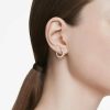 Earrings | Womens Matrix Round Cute Rose Gold Toned Hoop Earrings Earrings Earrings