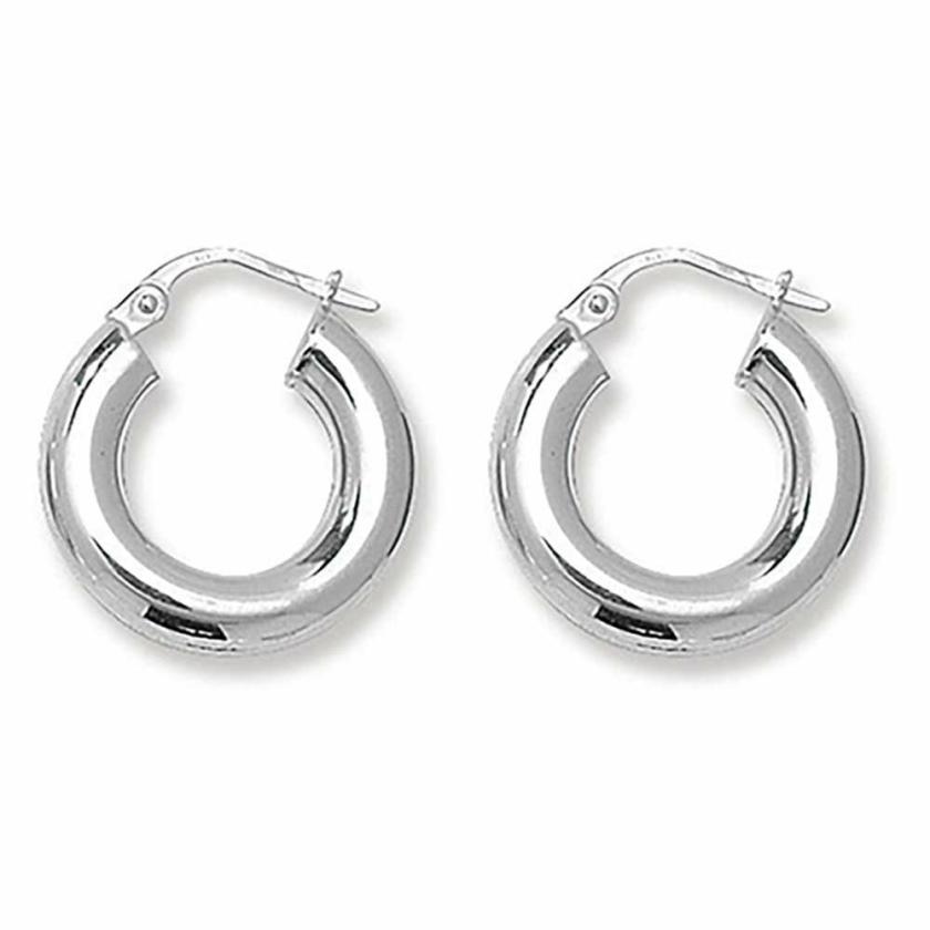 Earrings | Womens Sterling Silver 10mm Earring Hoops Earrings Earrings