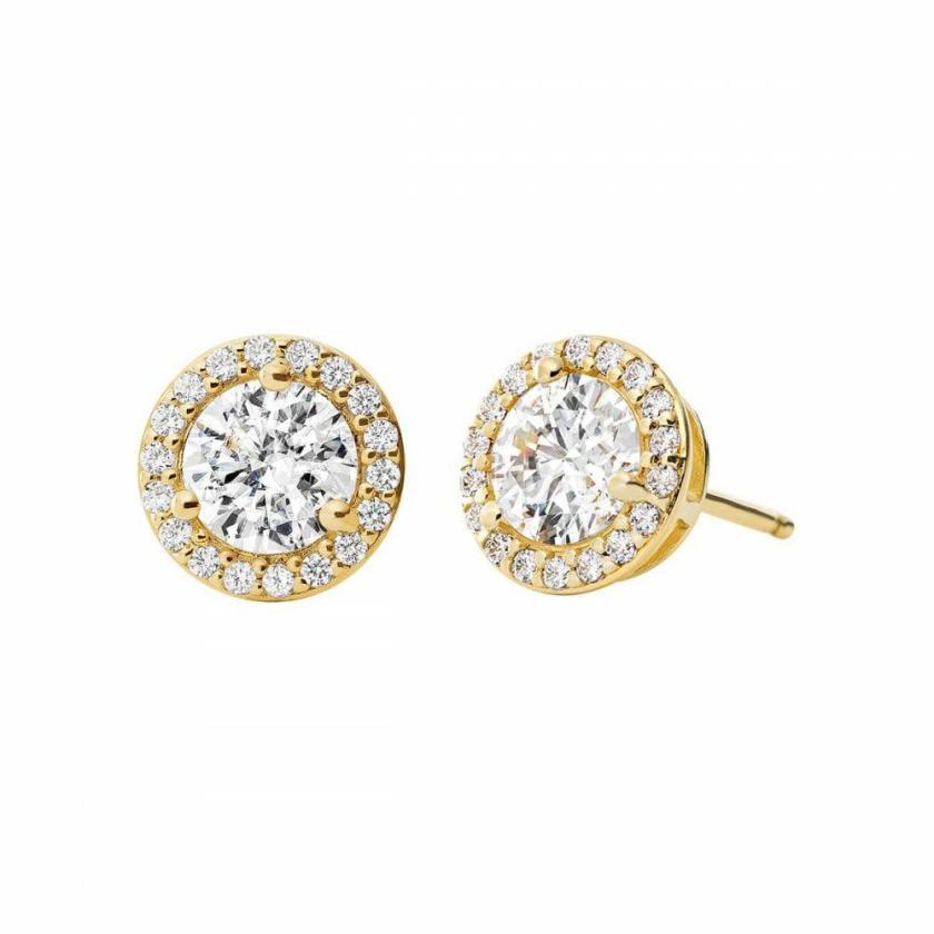 Earrings | Womens Sterling Silver Gold Plated Stud Earrings Earrings Earrings