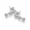 Earrings | Womens Tender White Topaz Triple Stone Earrings Earrings Earrings