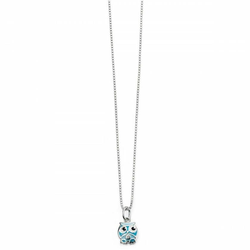 Necklaces & Pendants | Blue Enamel Owl Necklace Jewellery Type Necklaces & Pendants