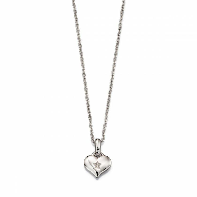 Necklaces & Pendants | Girl’s Bella Diamond Set Heart Necklace Jewellery Type Necklaces & Pendants